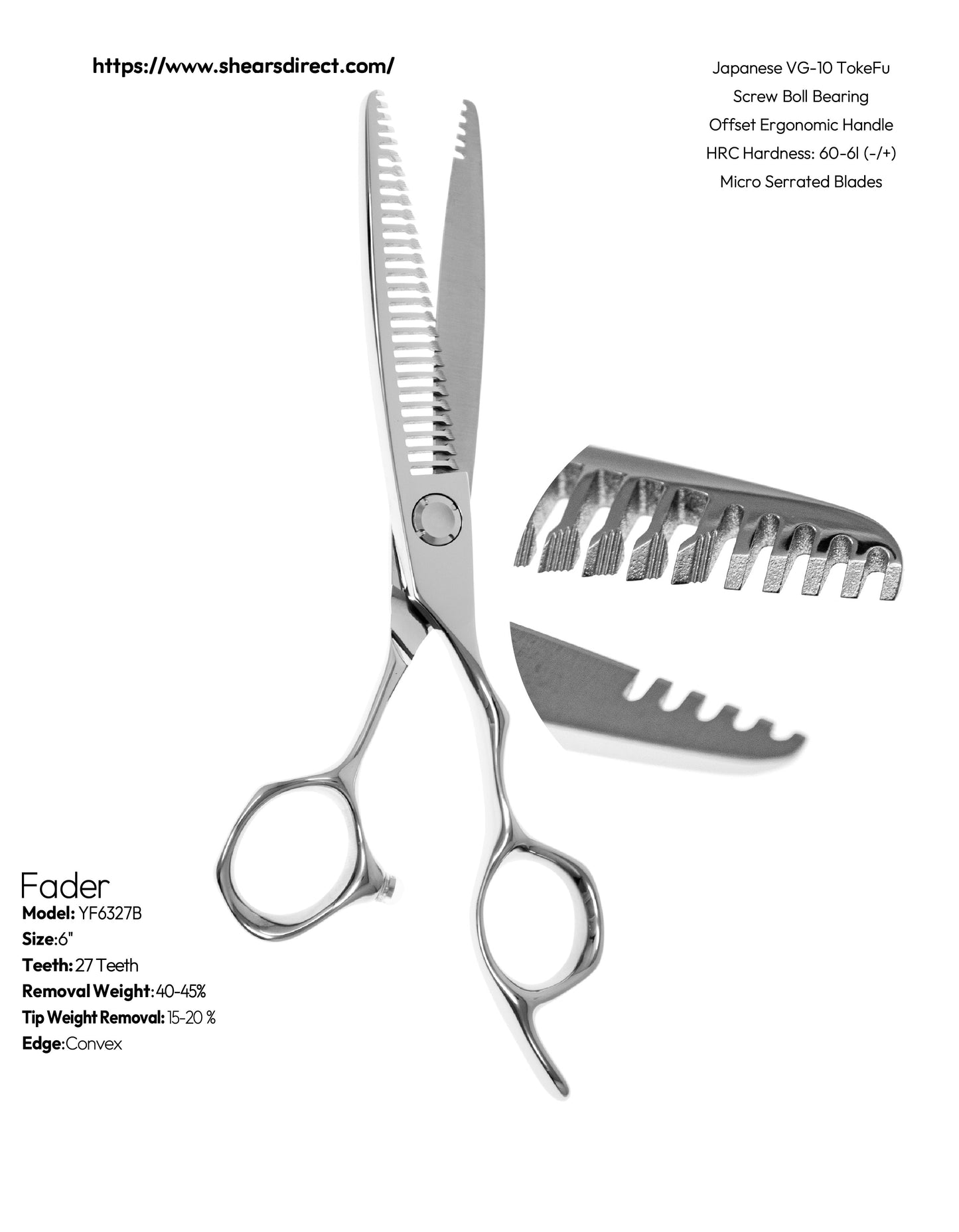 All-In One Thinner - 27-Tooth Hybrid Shear 6.5"
